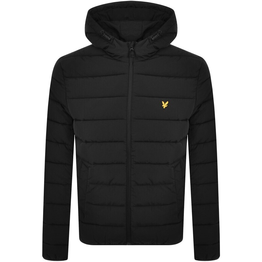 Lyle And Scott Hooded Puffer Jacket Black