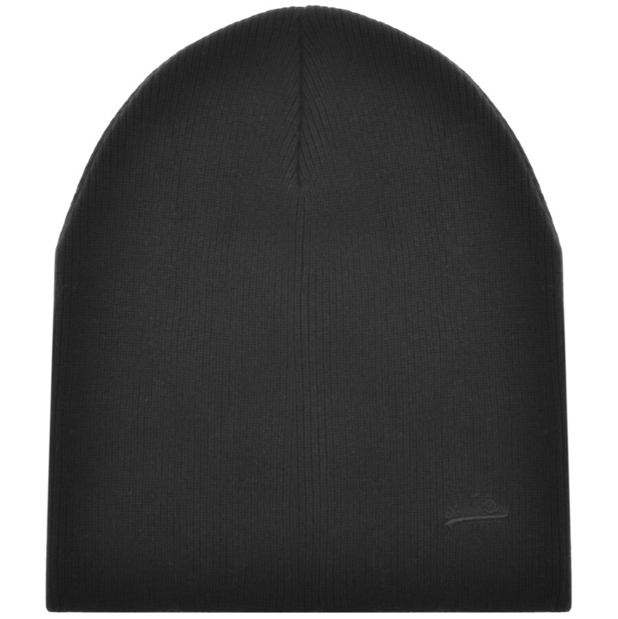 Superdry Knit Beanie Hat Black