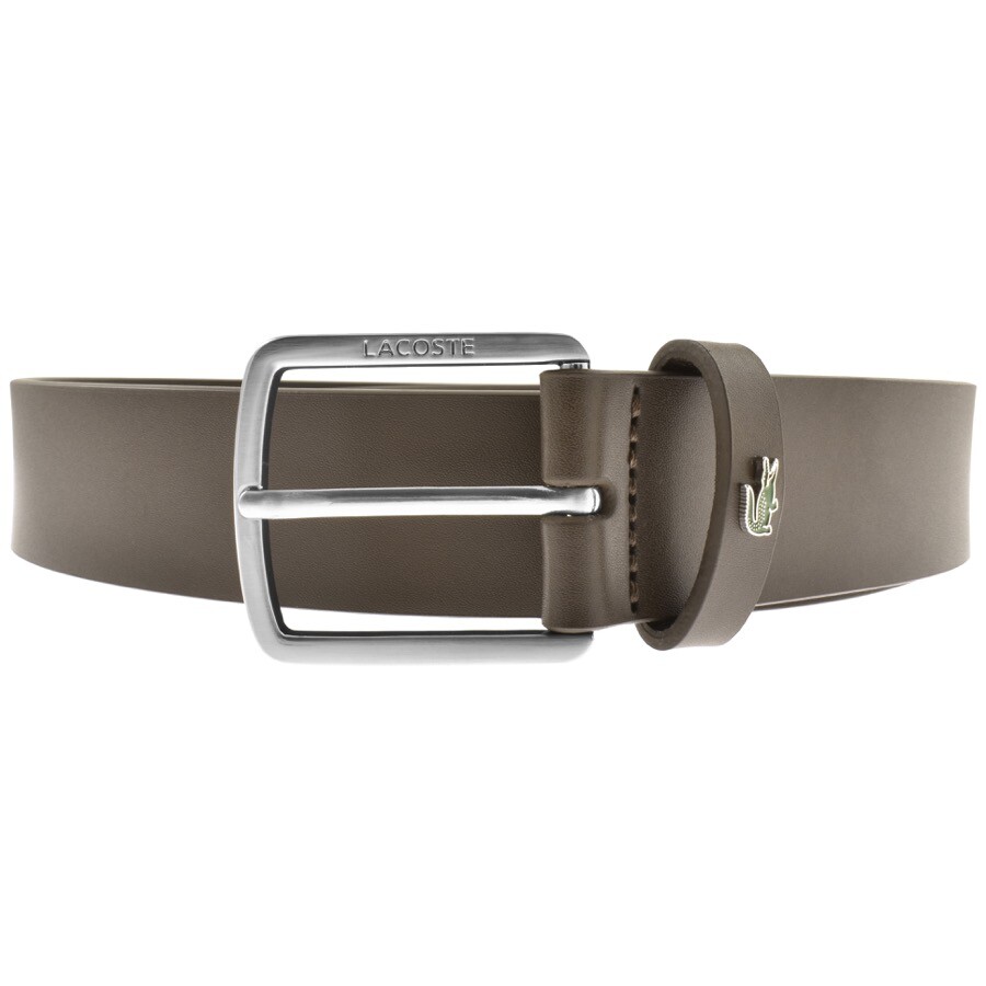 Lacoste Men's Embossed Leather Monogram Belt