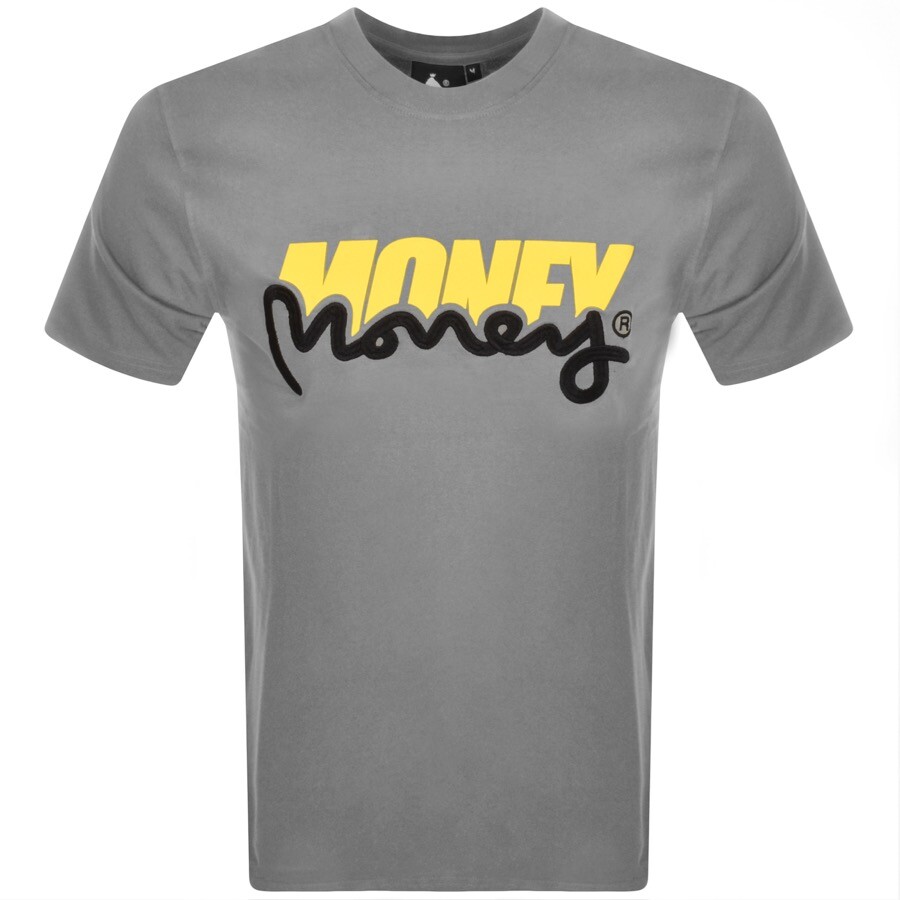 Money Two Money Logo T Shirt Grey