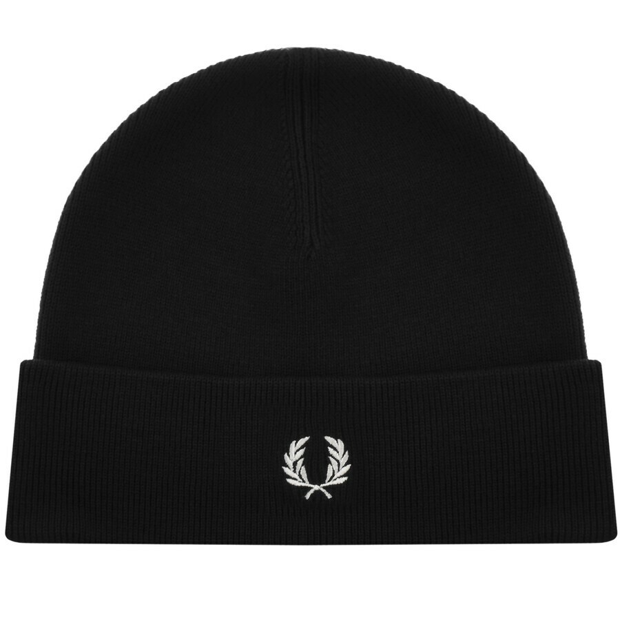 Fred Perry Beanie Hat Black