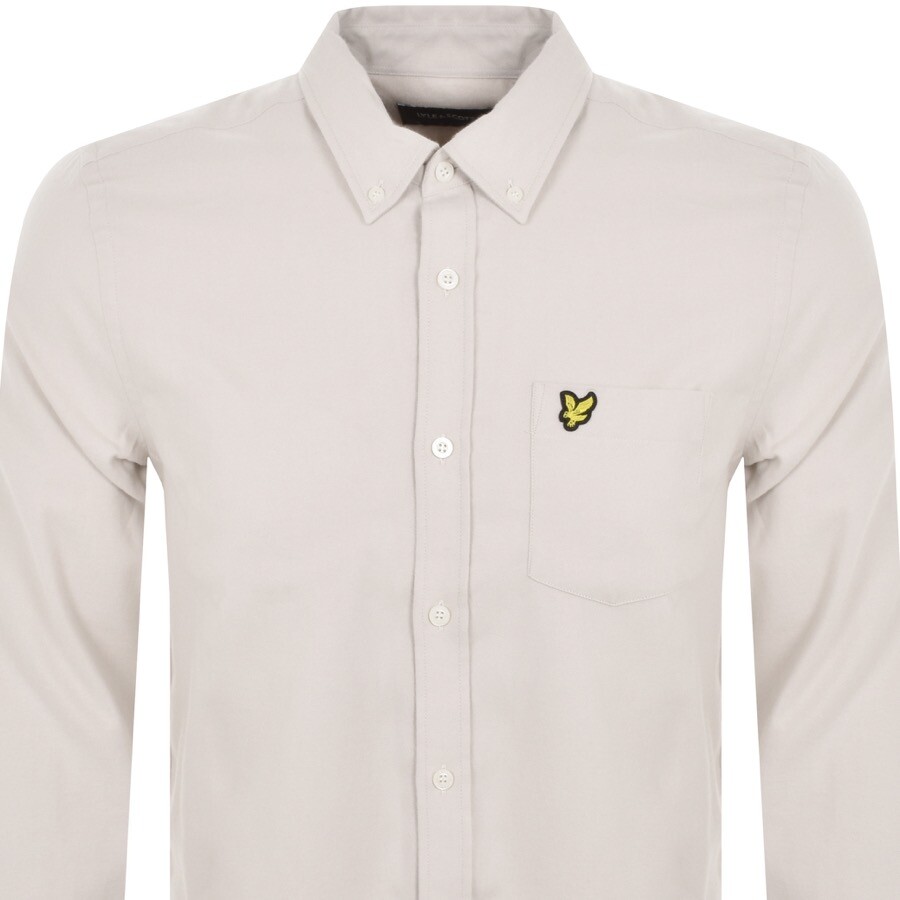 Shop Lyle & Scott Lyle And Scott Needle Cord Long Sleeve Shirt Beige