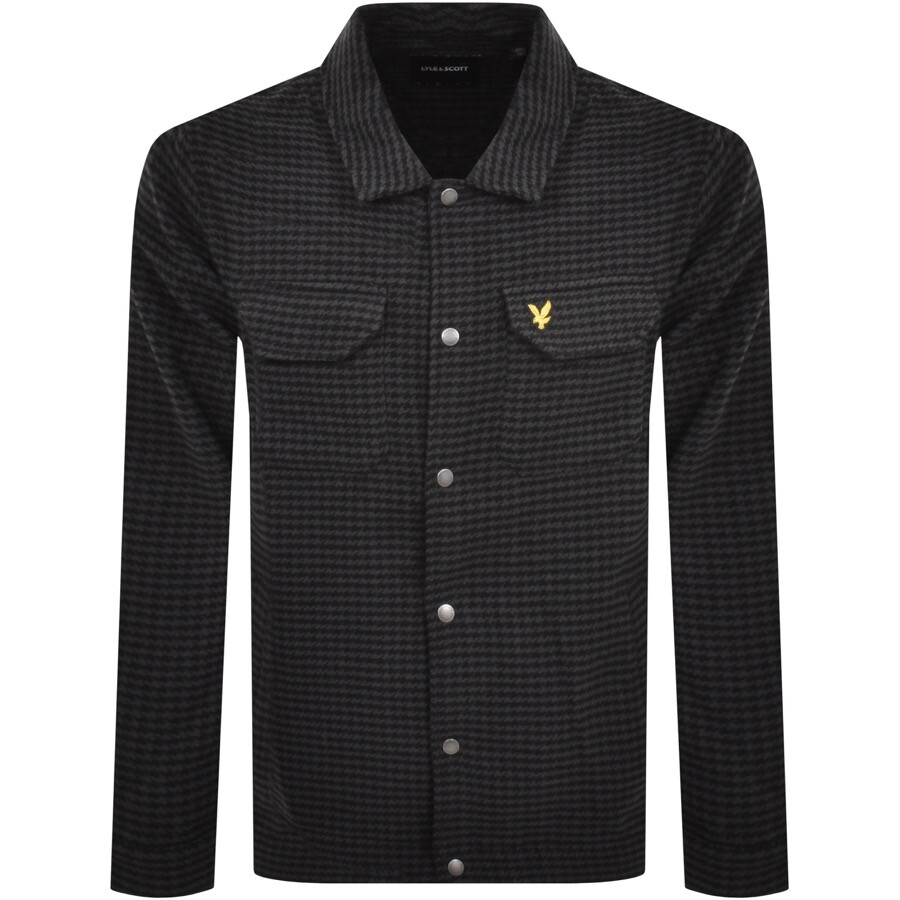 Lyle & Scott Lyle And Scott Vintage Textured Shacket Black