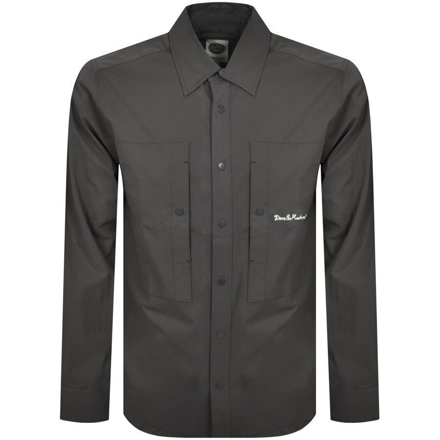 Deus Ex Machina Klamath Nylon Shirt Grey In Grey