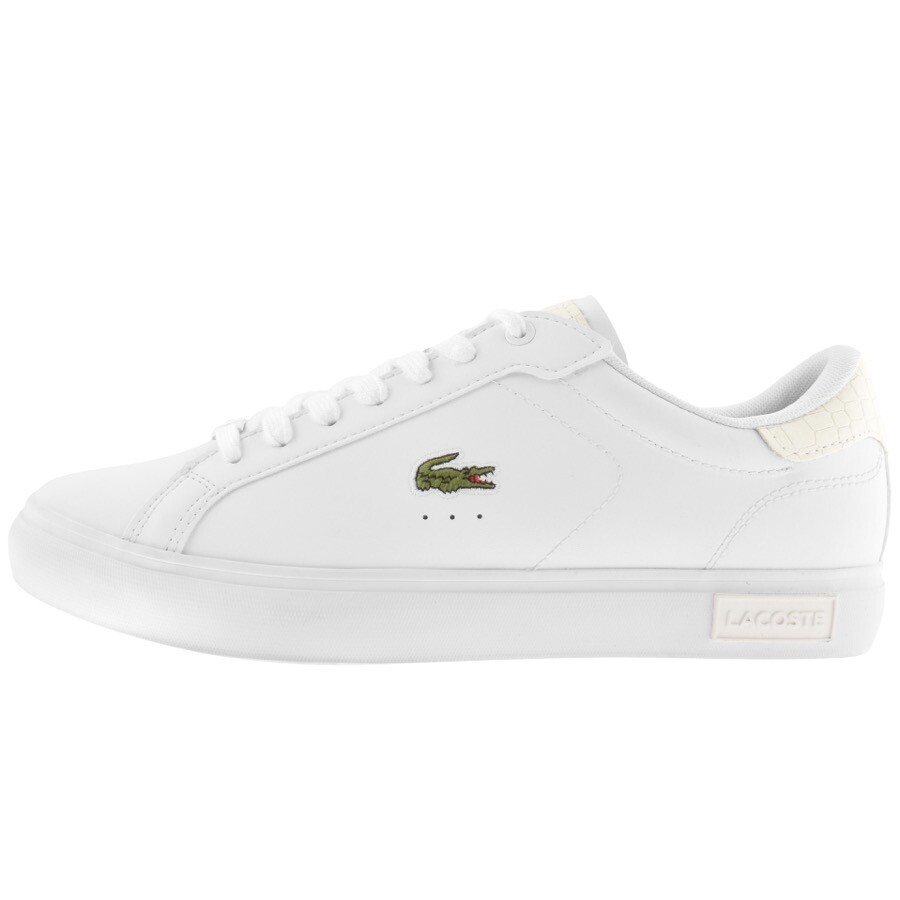 Lacoste Powercourt Leather Trainers White