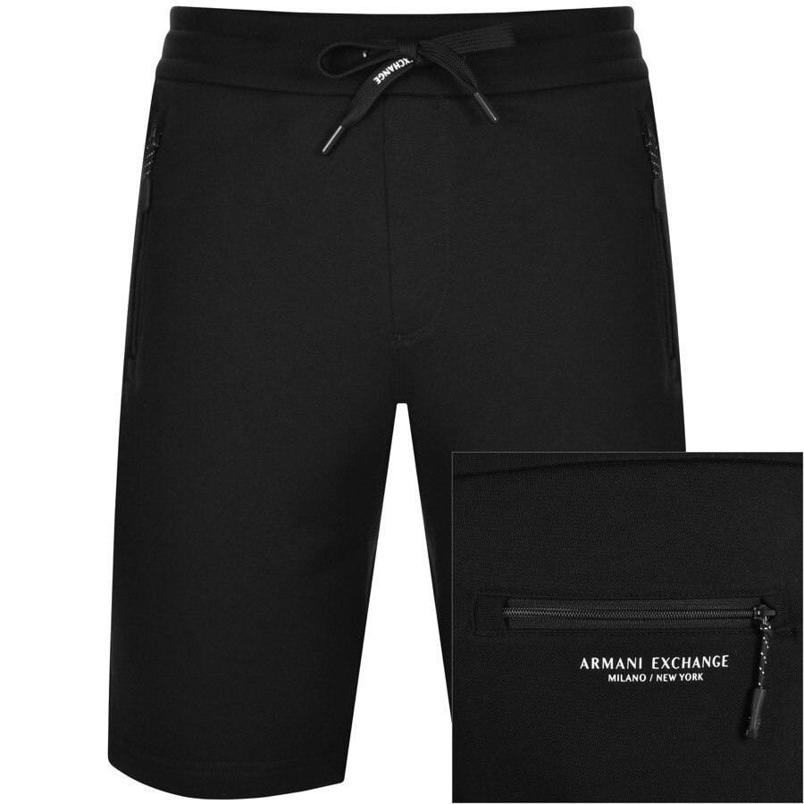 Armani Exchange Jersey Shorts Black