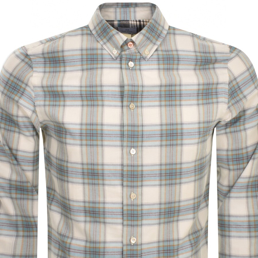 PAUL SMITH PAUL SMITH CHECK LONG SLEEVE SHIRT GREEN
