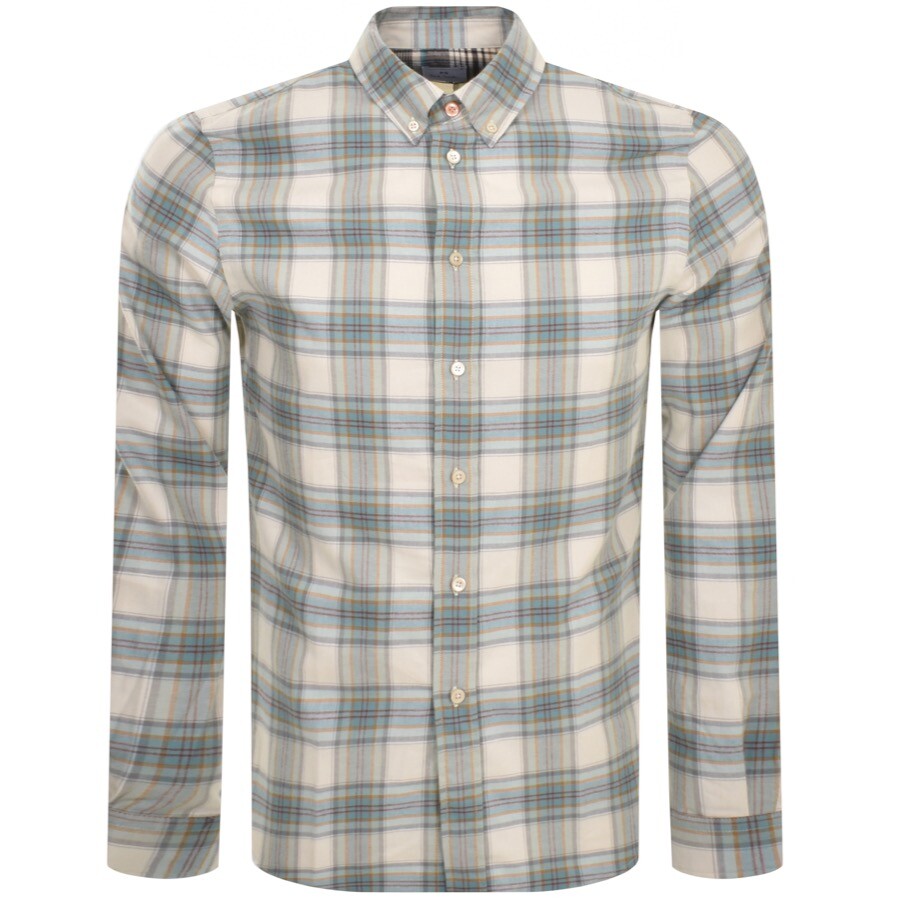 PAUL SMITH PAUL SMITH CHECK LONG SLEEVE SHIRT GREEN