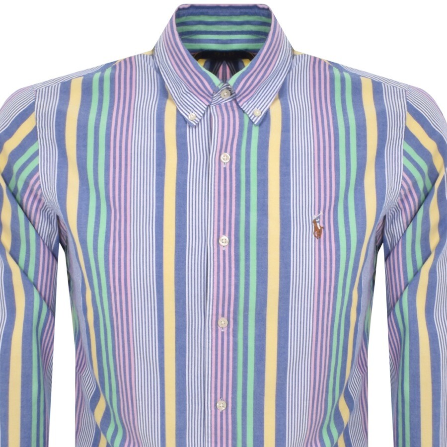 RALPH LAUREN RALPH LAUREN LONG SLEEVE SHIRT BLUE 