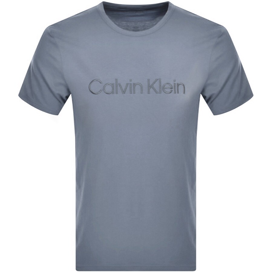 Calvin Klein Lounge Logo T Shirt Blue