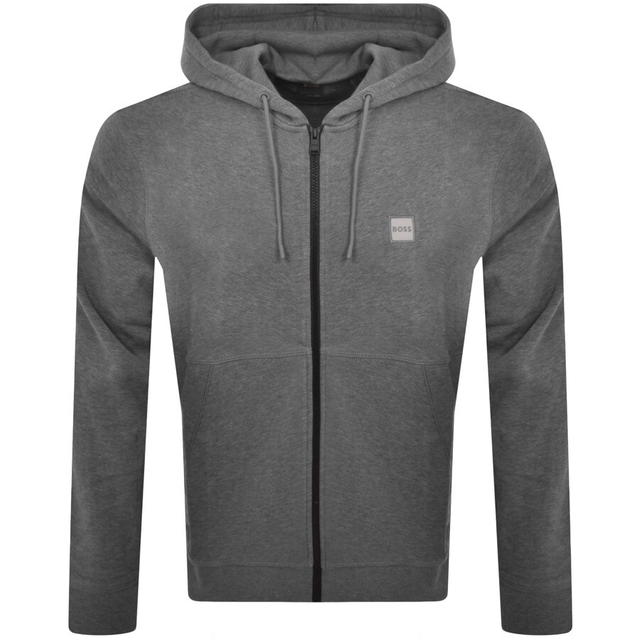 BOSS Zetalky Full Zip Hoodie Grey