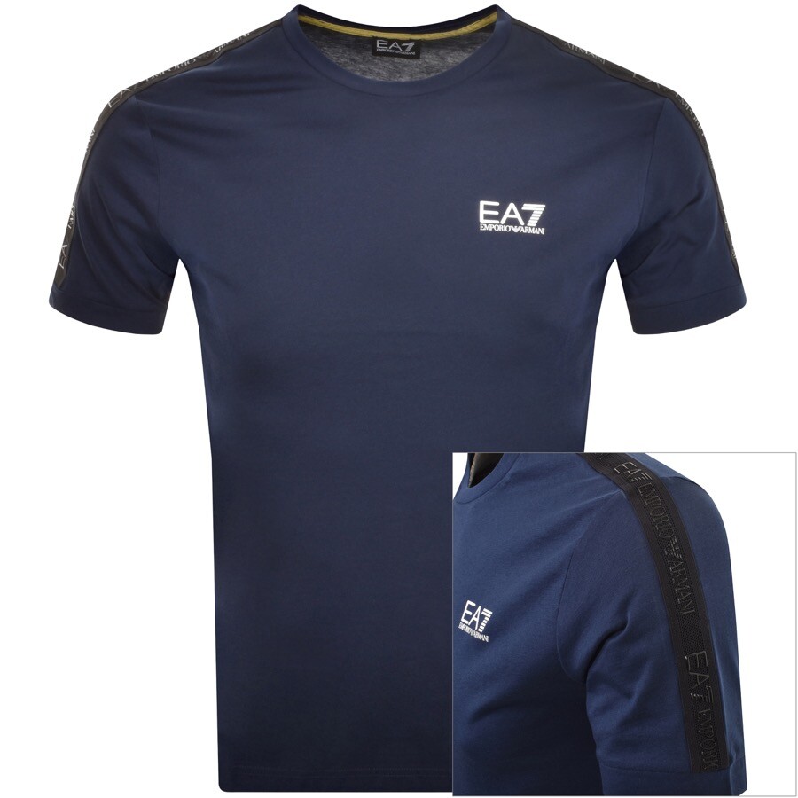 Ea7 Emporio Armani Logo T Shirt Navy