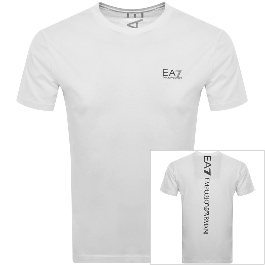 Ea7 Emporio Armani Logo T Shirt White