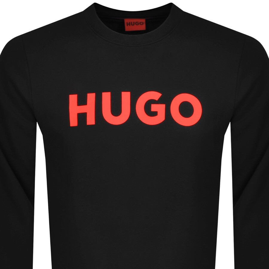 Shop Hugo Dem Sweatshirt Black