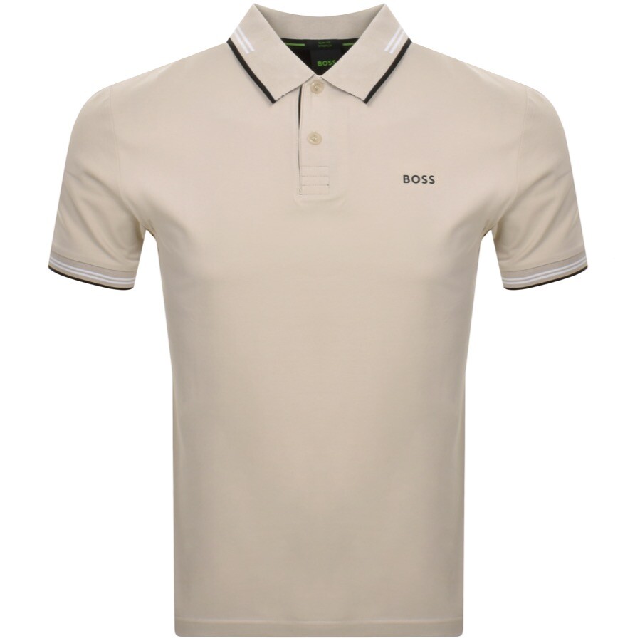 BOSS Paul Polo T Shirt Beige