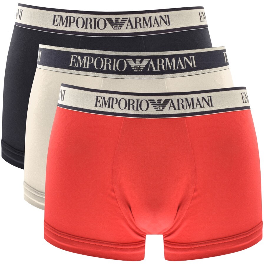 Emporio Armani Underwear Three Pack Trunks