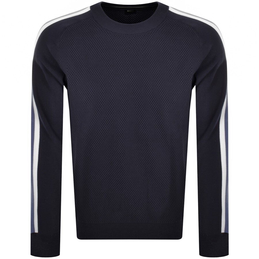 Shop Boss Business Boss Pontevico Knit Jumper Navy