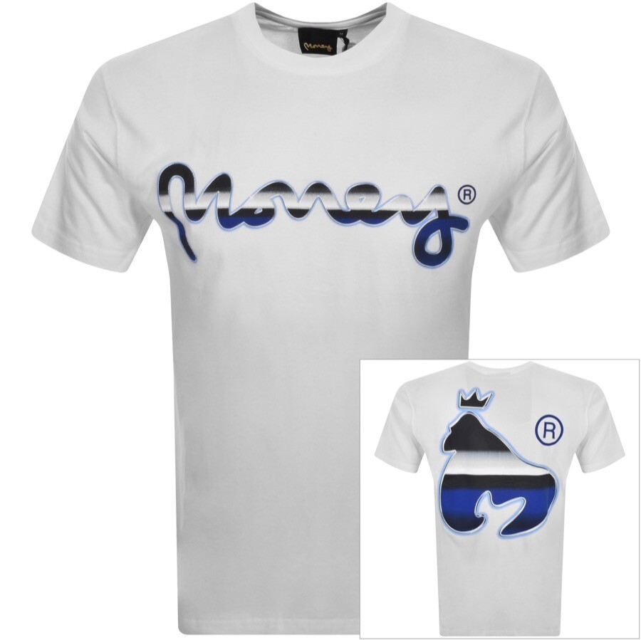 Money Clothing Money Chrome Logo T Shirt White