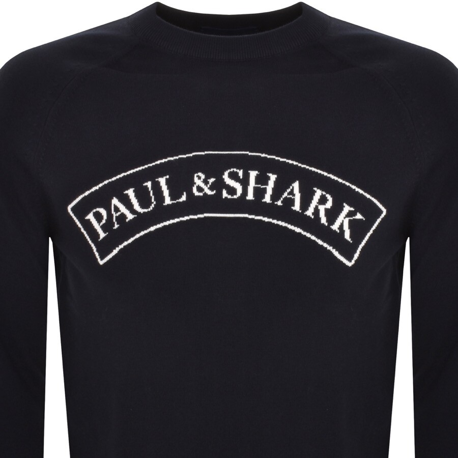 PAUL & SHARK PAUL AND SHARK CREW NECK KNIT JUMPER NAVY