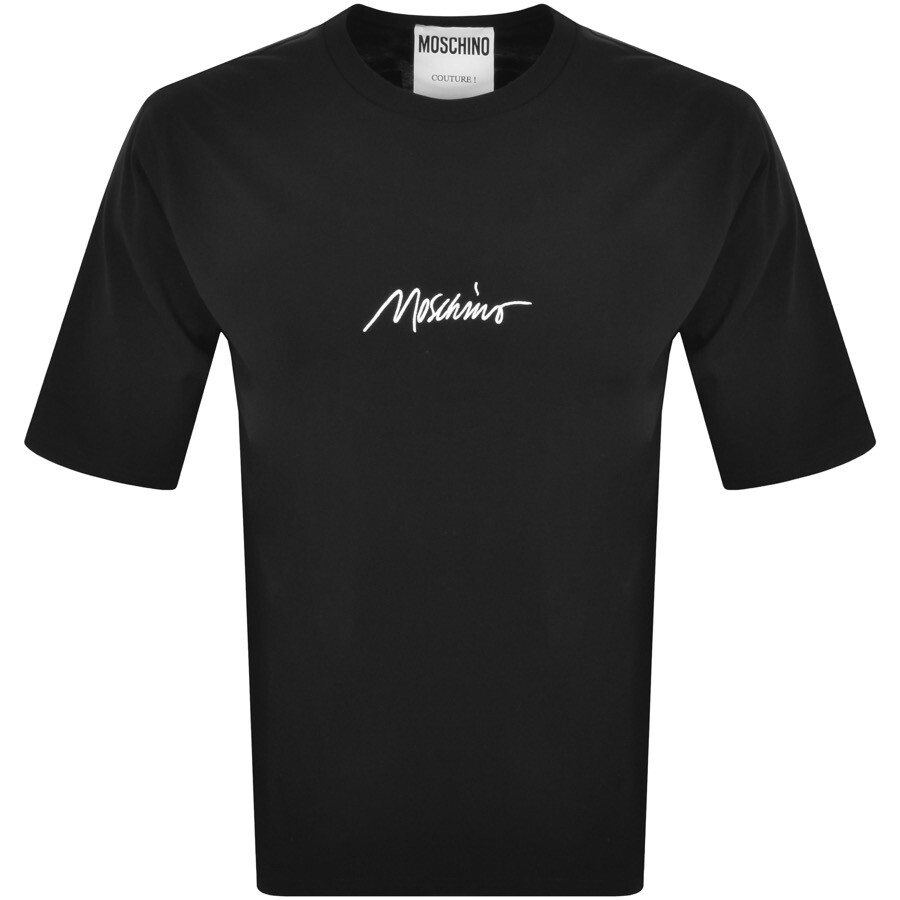 Moschino Short Sleeve Logo T Shirt Black