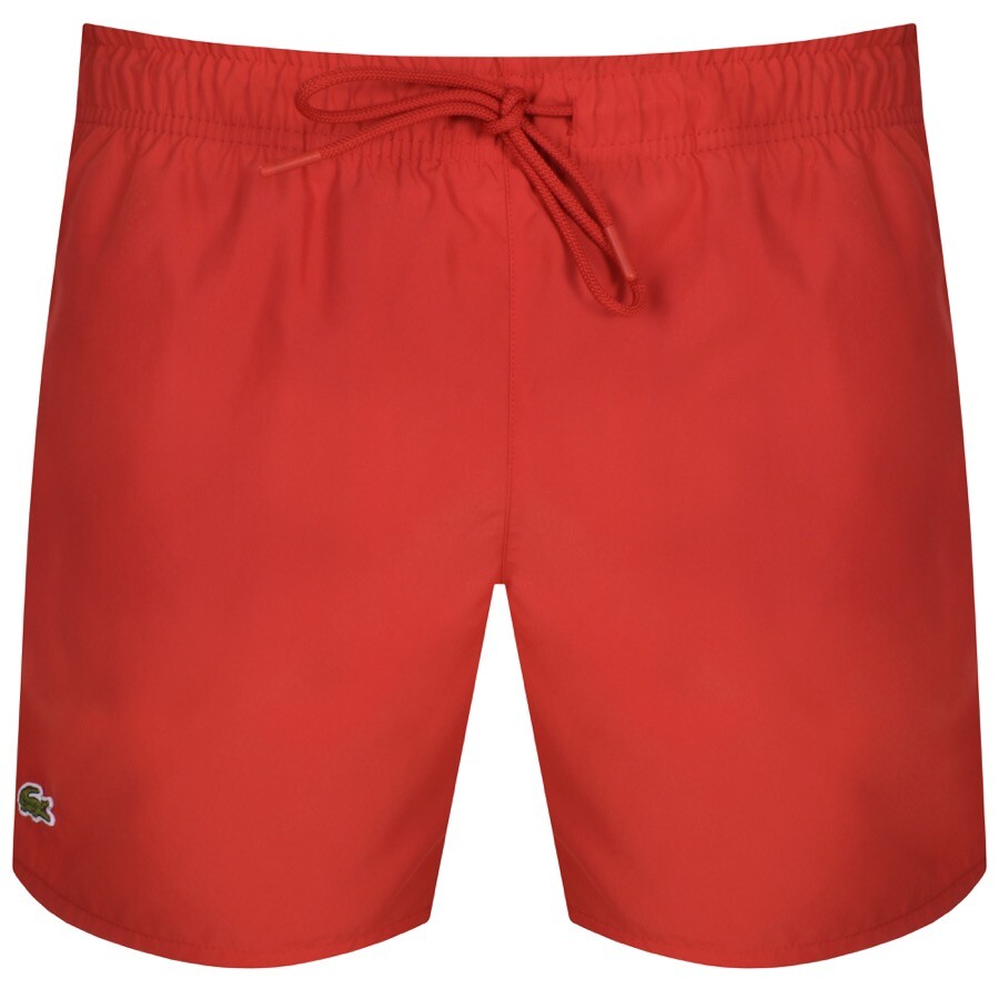 Lacoste Swim Shorts Red In Red