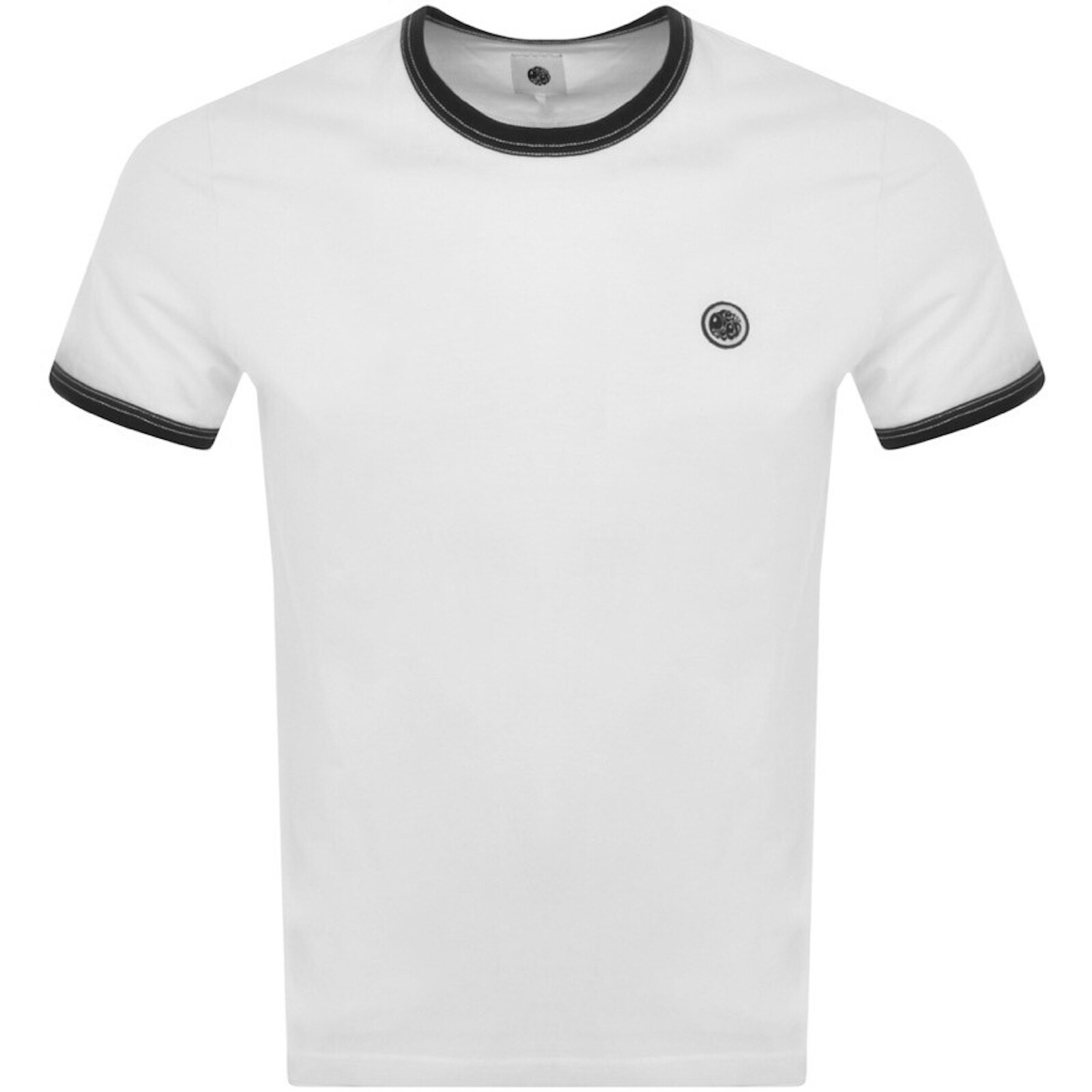 Pretty Green Epsilon Ringer T Shirt White