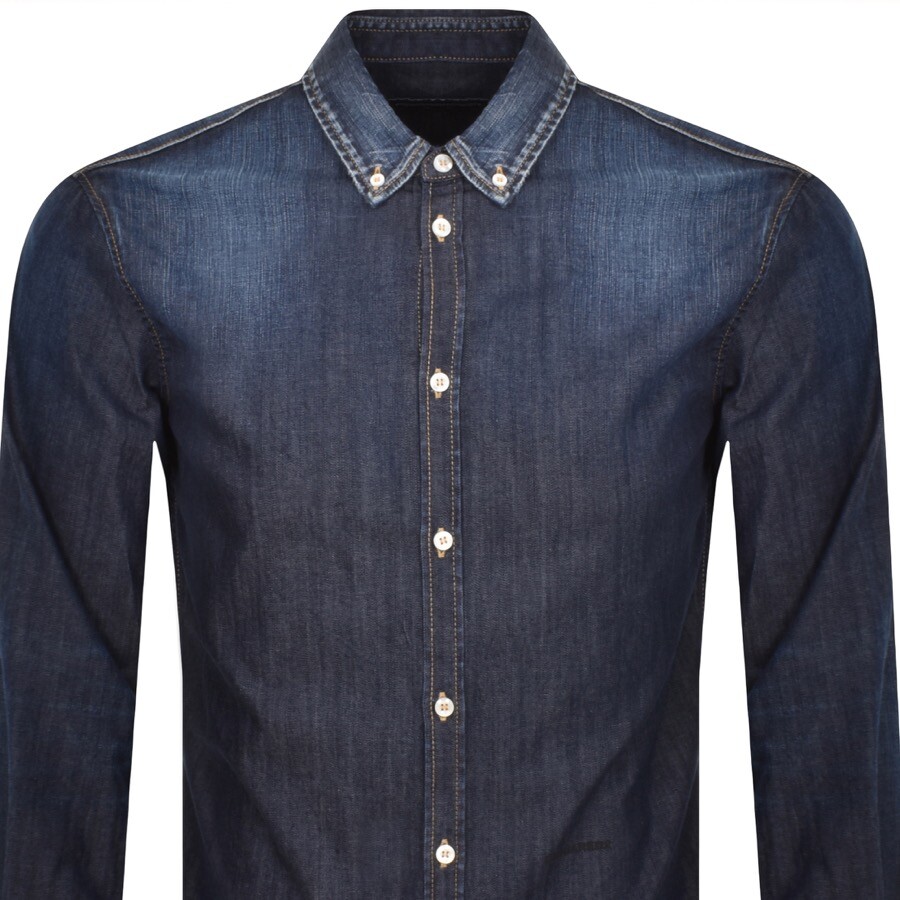 Dsquared2 Relaxed Dan Denim Shirt Navy In Navy