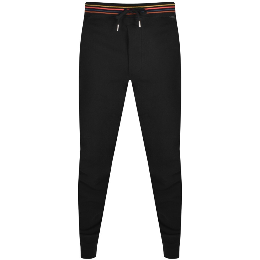 Paul Smith Lounge Artist Rib Joggers Black