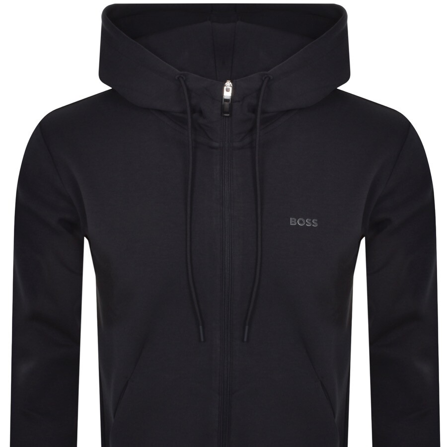 Shop Boss Athleisure Boss Saggy Full Zip Hoodie Navy