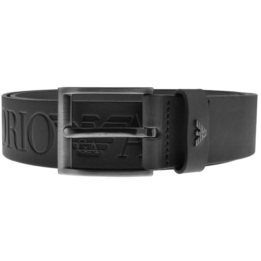 Emporio Armani Leather Belt Black