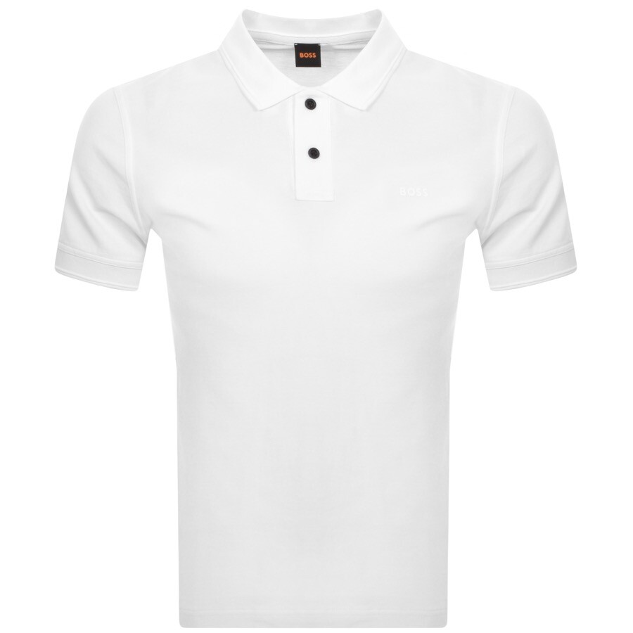 Shop Boss Casual Boss Prime Polo T Shirt White