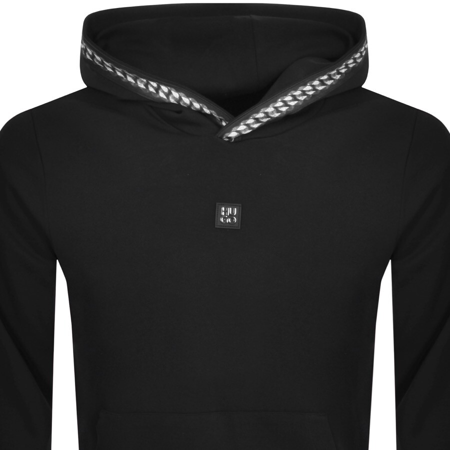 Shop Hugo Detachi Hoodie Black