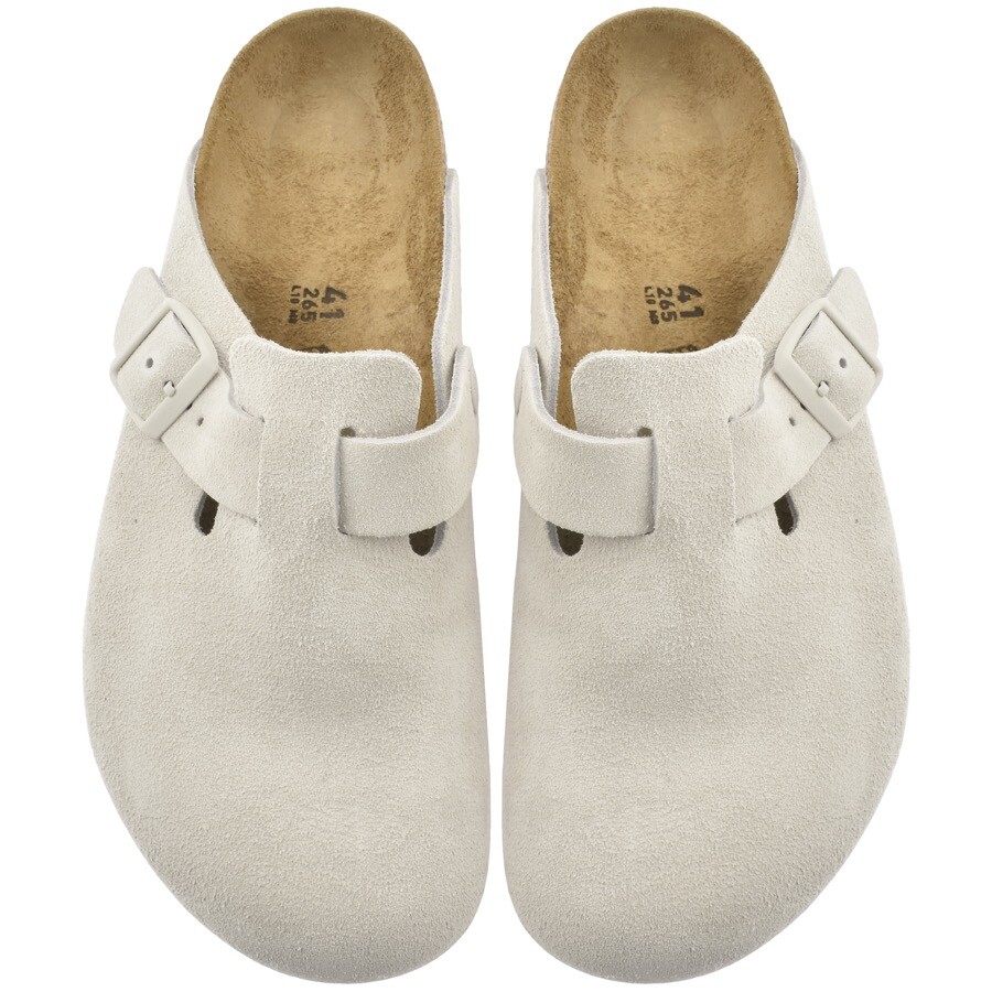 Birkenstock Boston BS Mules White