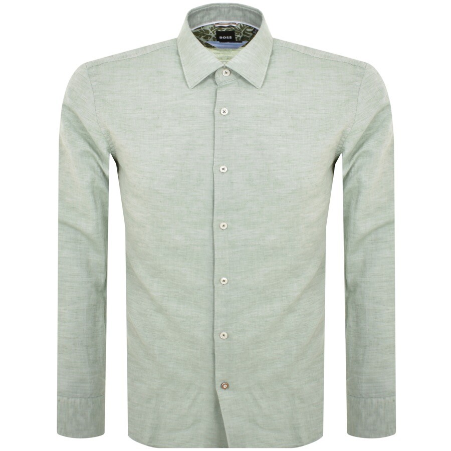 BOSS C Hal Kent Long Sleeved Shirt Green