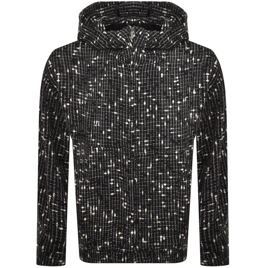 Armani Collezioni Emporio Armani Hooded Jacket Black In Black