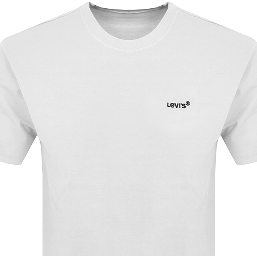 Shop Levi's Levis Logo Crew Neck T Shirt White