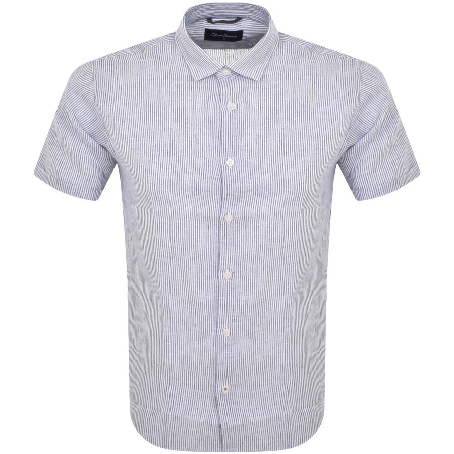 Oliver Sweeney Eakring Short Sleeve Shirt Blue In Blue