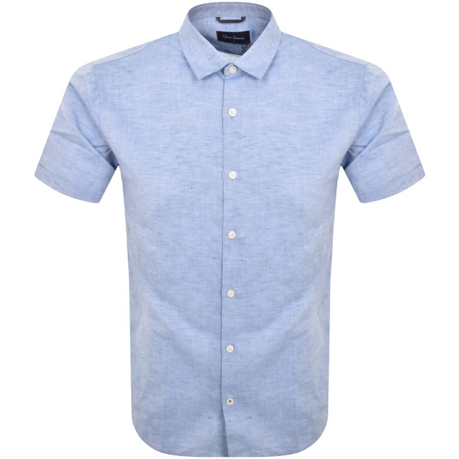 OLIVER SWEENEY OLIVER SWEENEY EAKRING SHORT SLEEVE SHIRT BLUE
