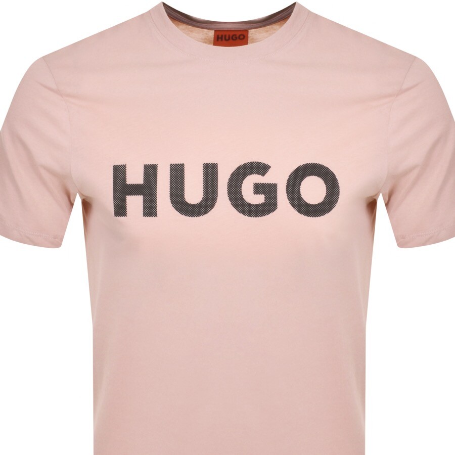 Shop Hugo Dulivio U242 T Shirt Pink