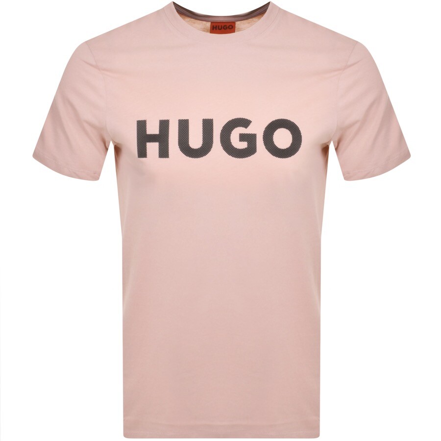 Shop Hugo Dulivio U242 T Shirt Pink