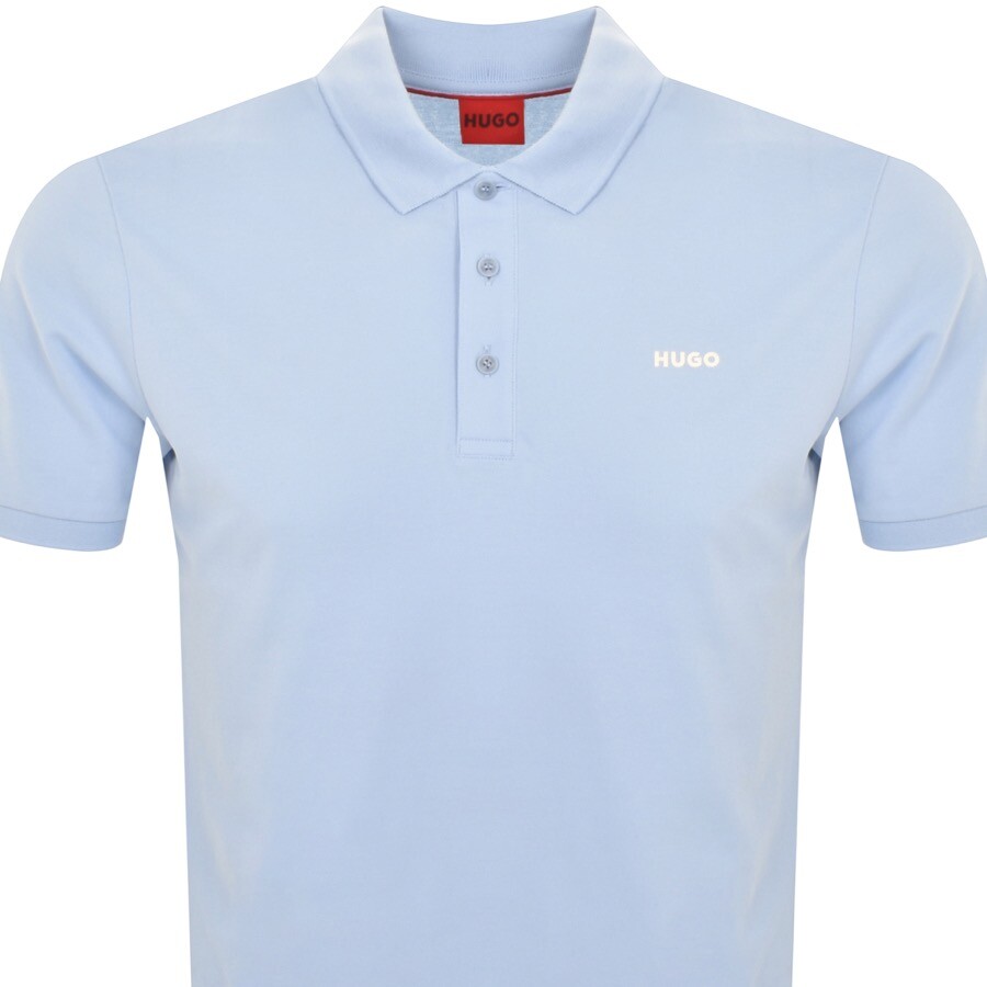 Shop Hugo Donos222 Polo T Shirt Blue