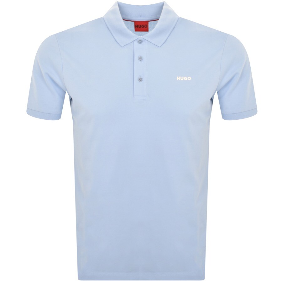 Shop Hugo Donos222 Polo T Shirt Blue