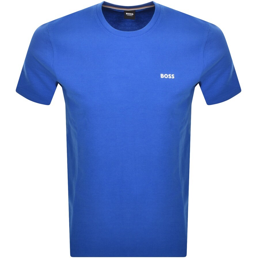 Shop Boss Business Boss Waffle T Shirt Blue