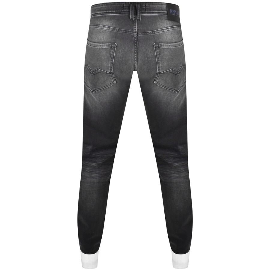 REPLAY REPLAY COMFORT FIT ROCCO JEANS DARK WASH GREY 