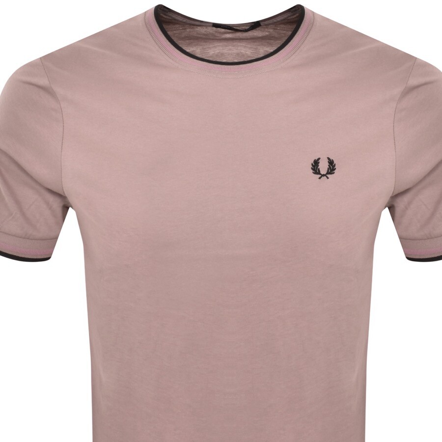 Shop Fred Perry Twin Tipped T Shirt Pink