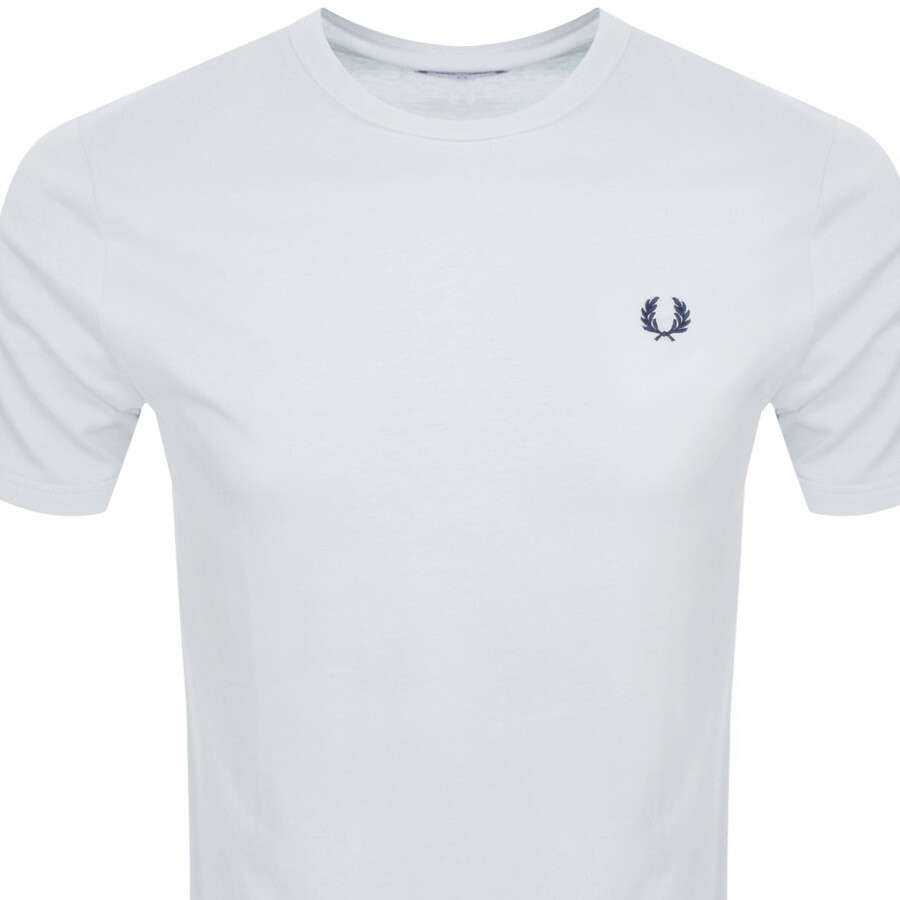 Shop Fred Perry Crew Neck T Shirt Blue