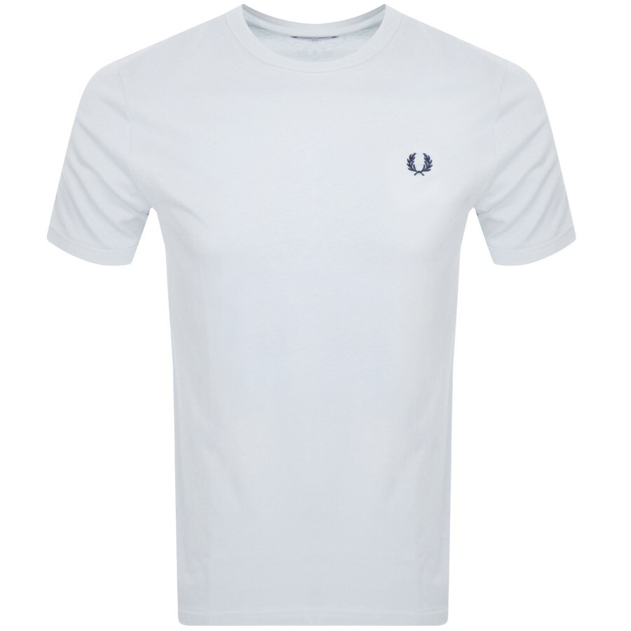 Shop Fred Perry Crew Neck T Shirt Blue