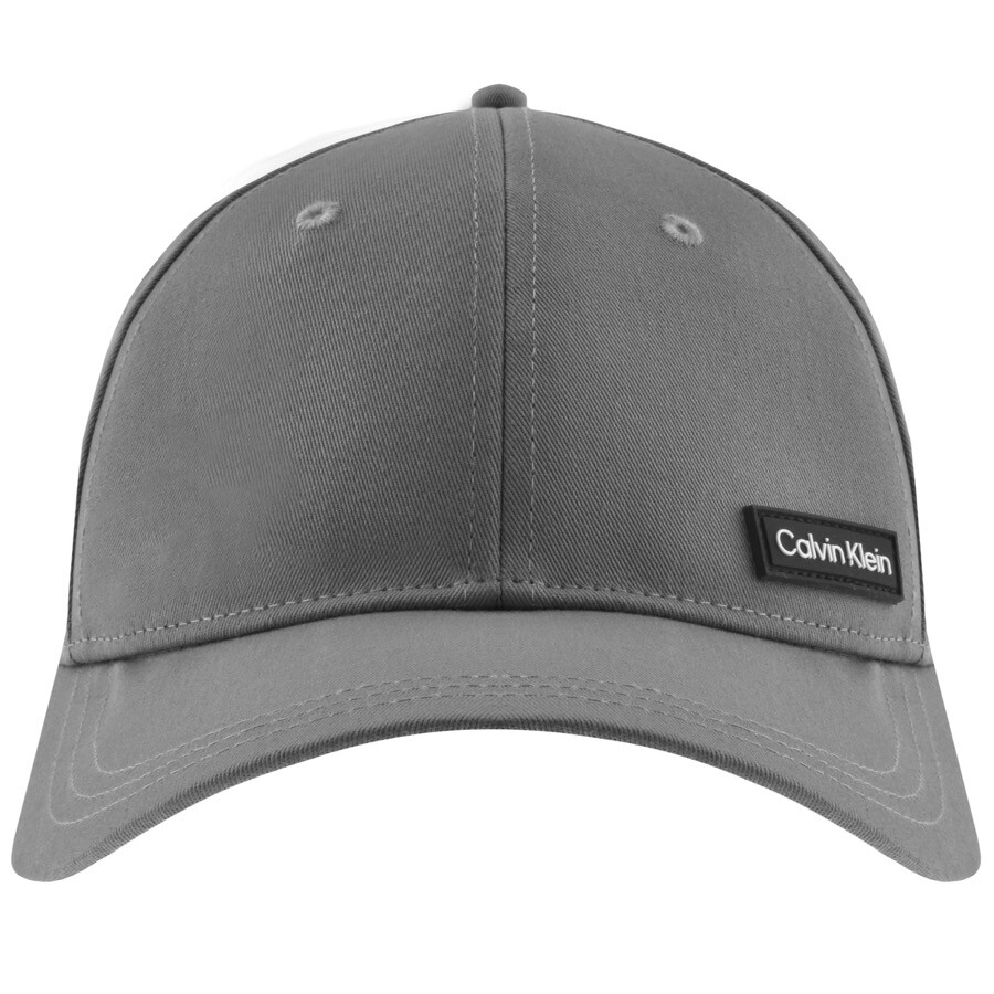 Shop Calvin Klein Patch Logo Cap Grey