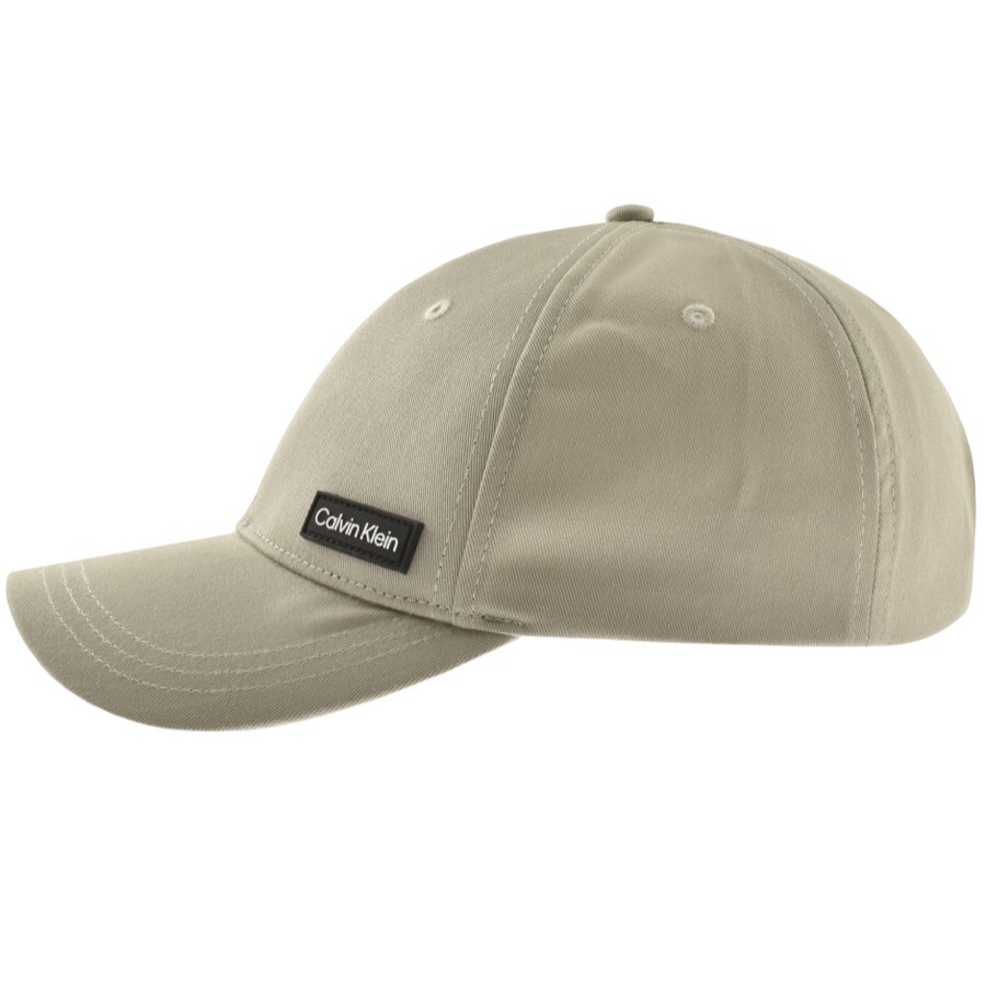 Shop Calvin Klein Patch Logo Cap Beige