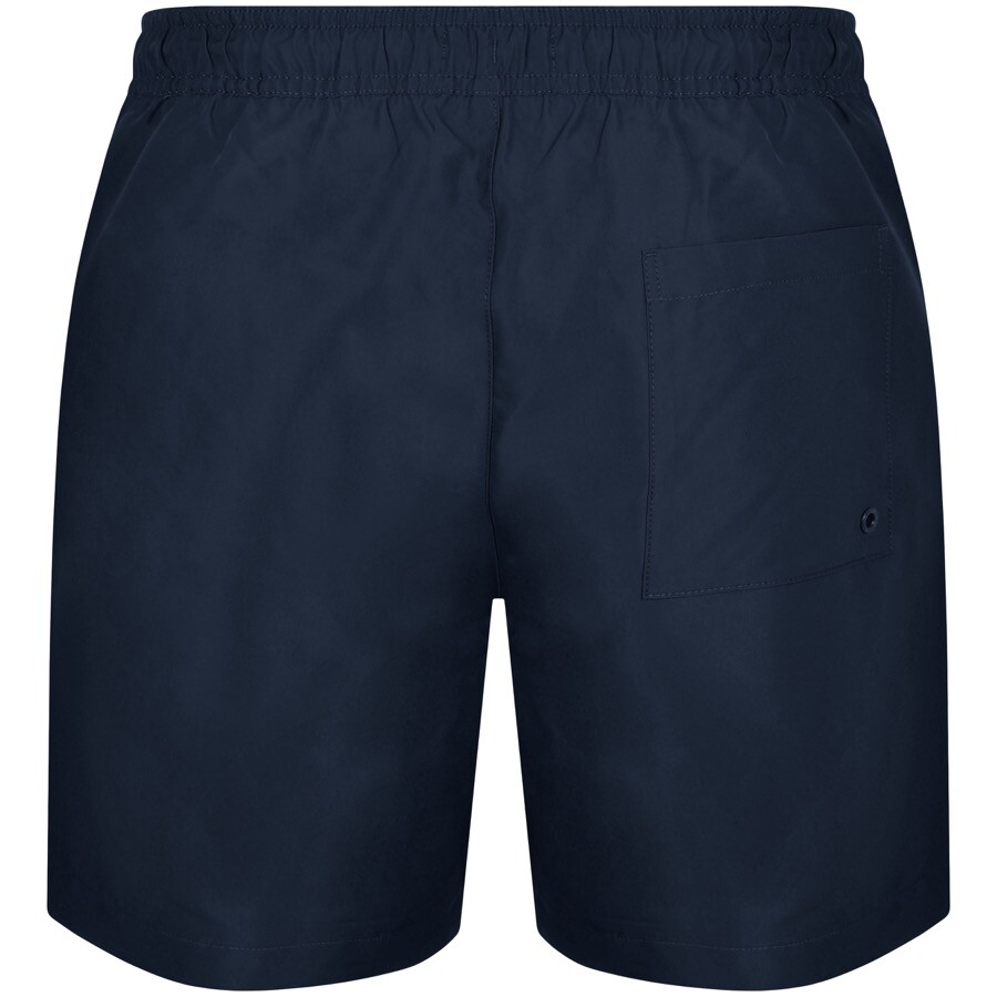 Shop Calvin Klein Logo Swim Shorts Navy